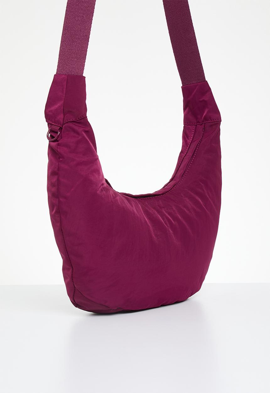 Rubi - Harley crescent sling bag- rich plum