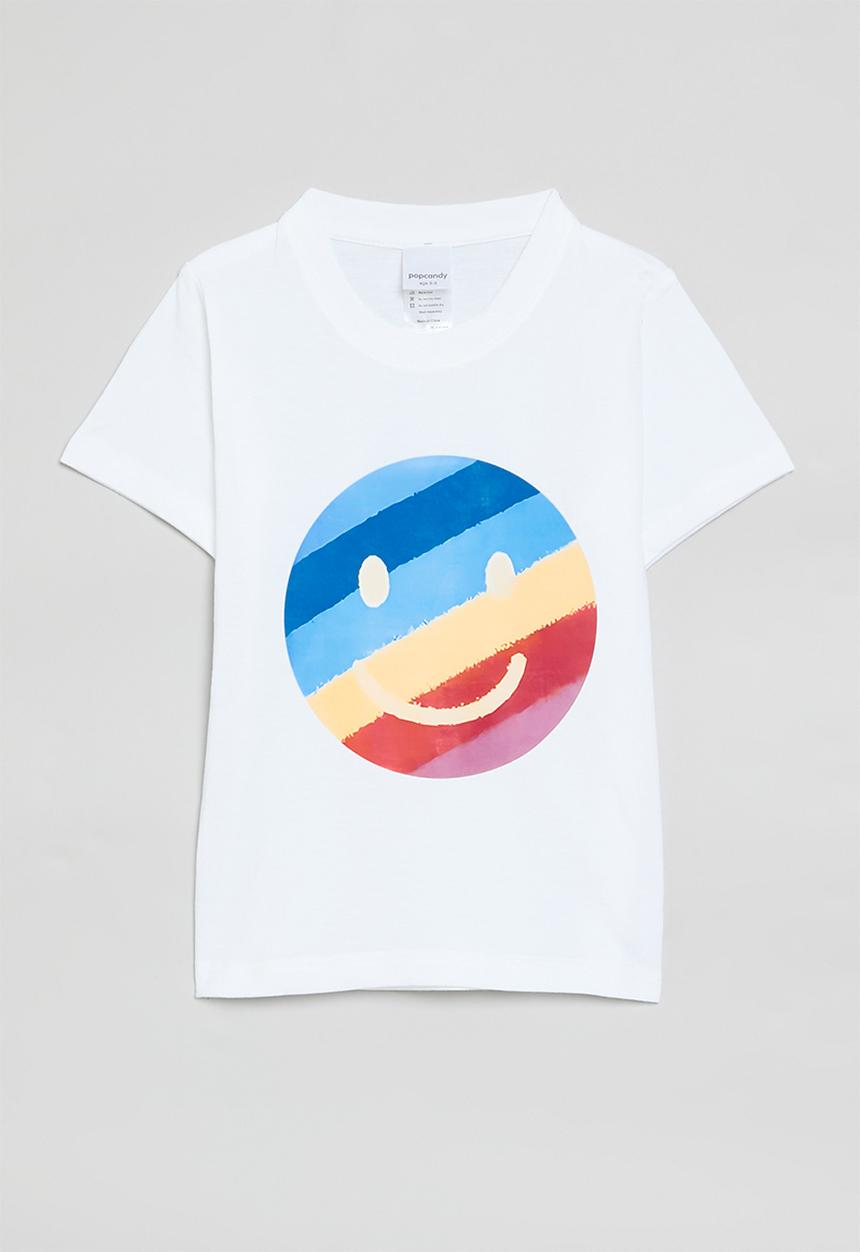 Pop Candy - Smiley print tee - white