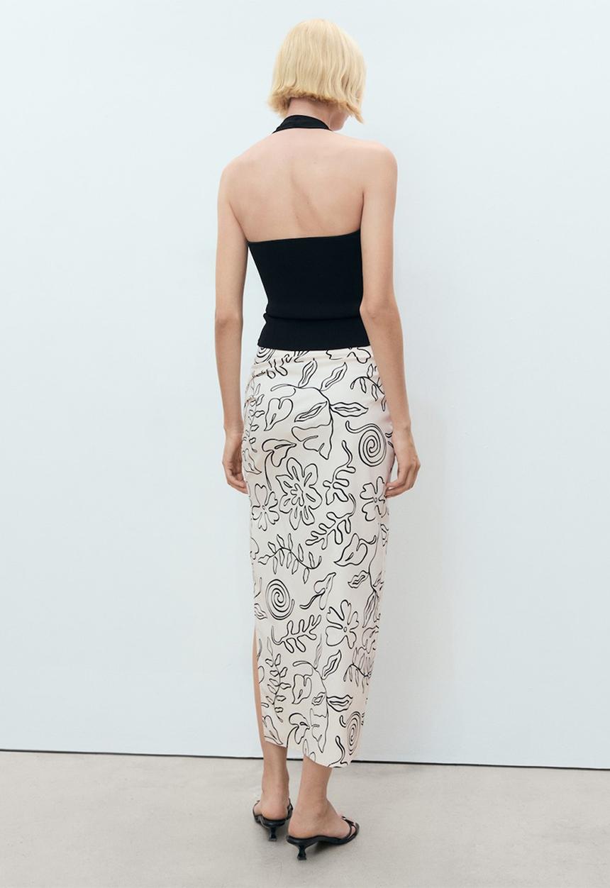MANGO - Skirt Ariel - Light Beige