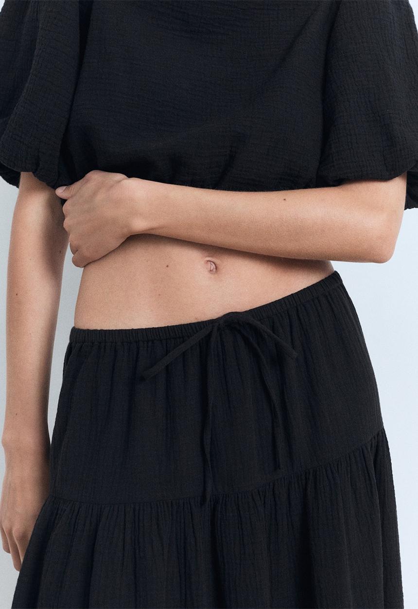 MANGO - Skirt Kimolos - Black
