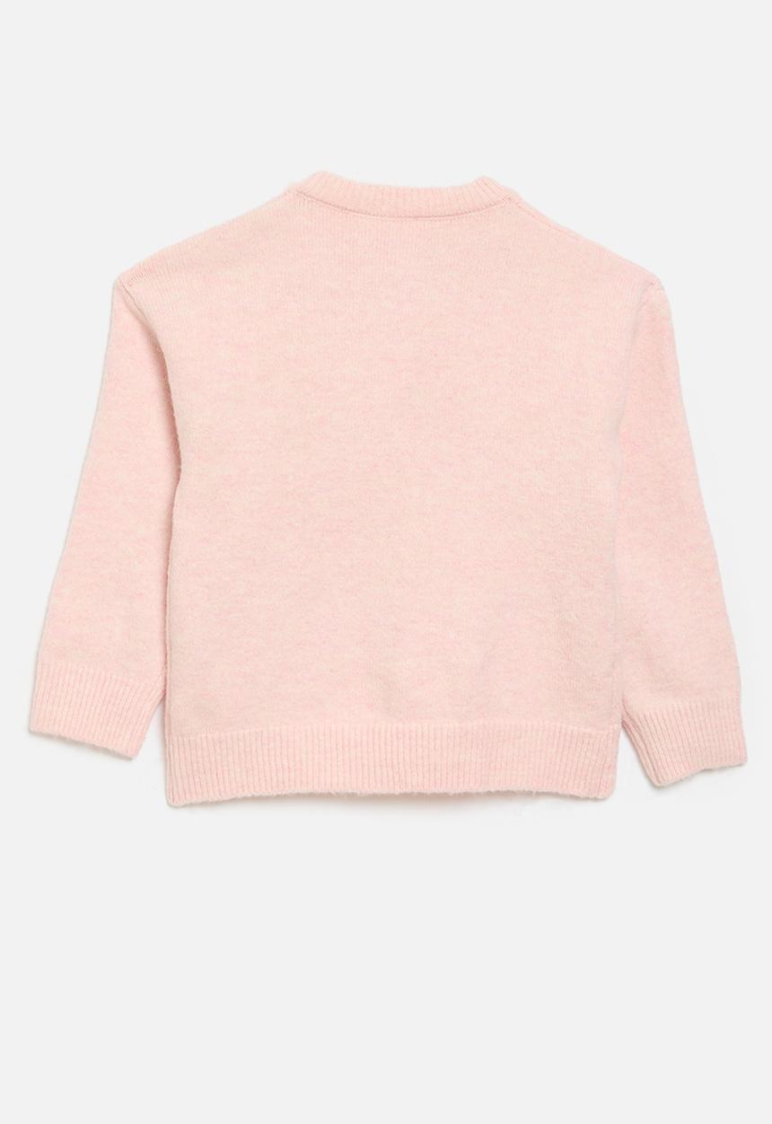 Pop Candy - Bow décor cardigan-pink