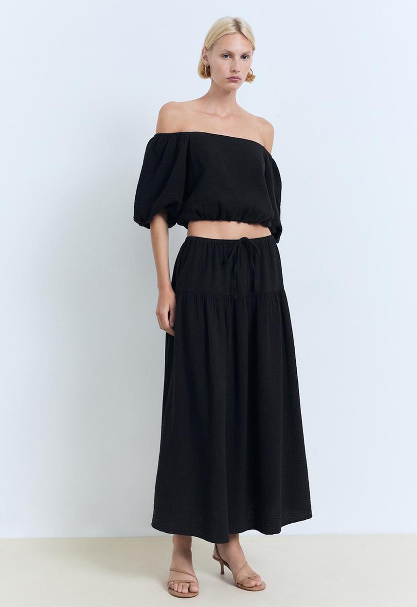 MANGO - Skirt Kimolos - Black
