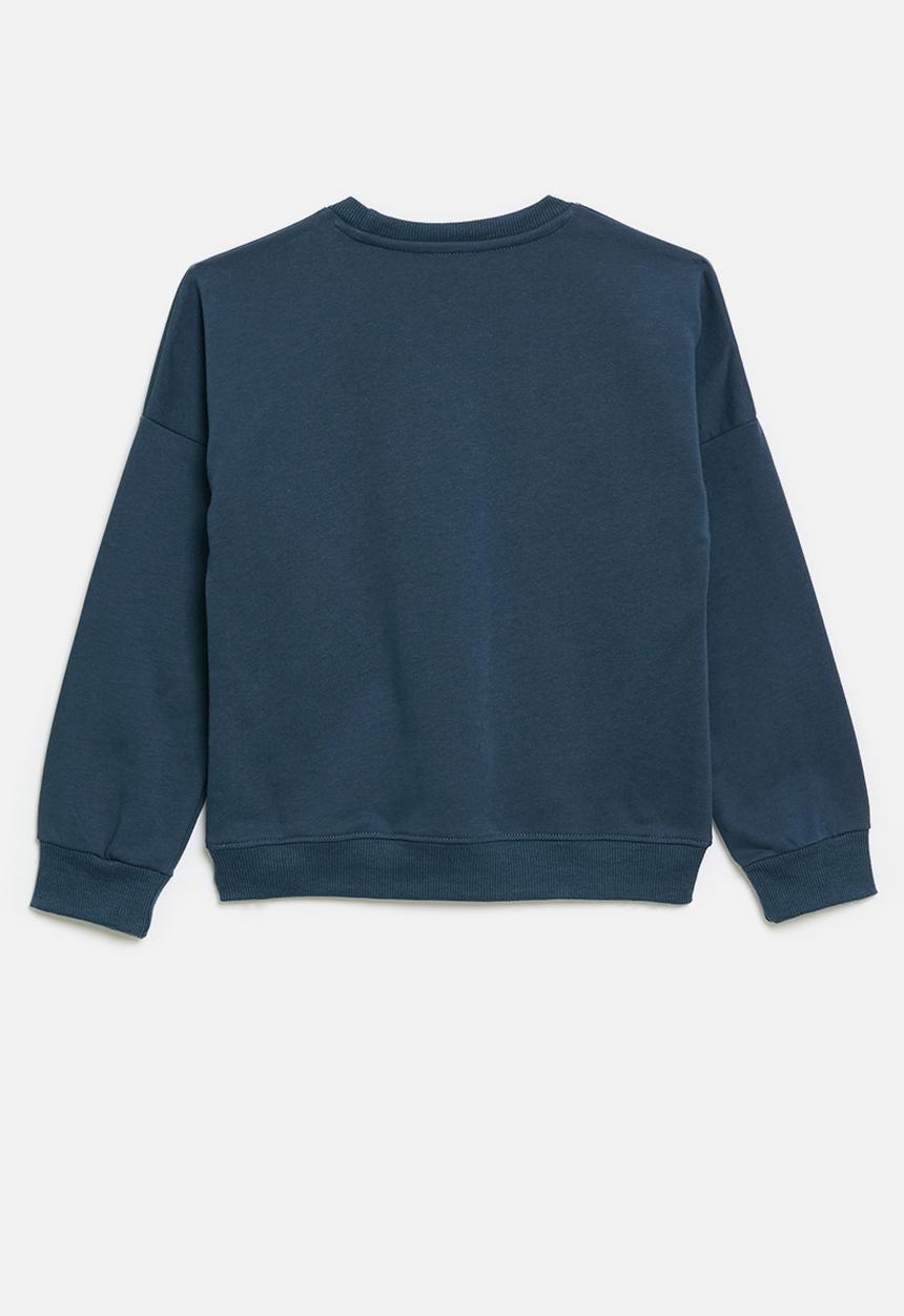 Pop Candy - Applique sweat top -navy blue
