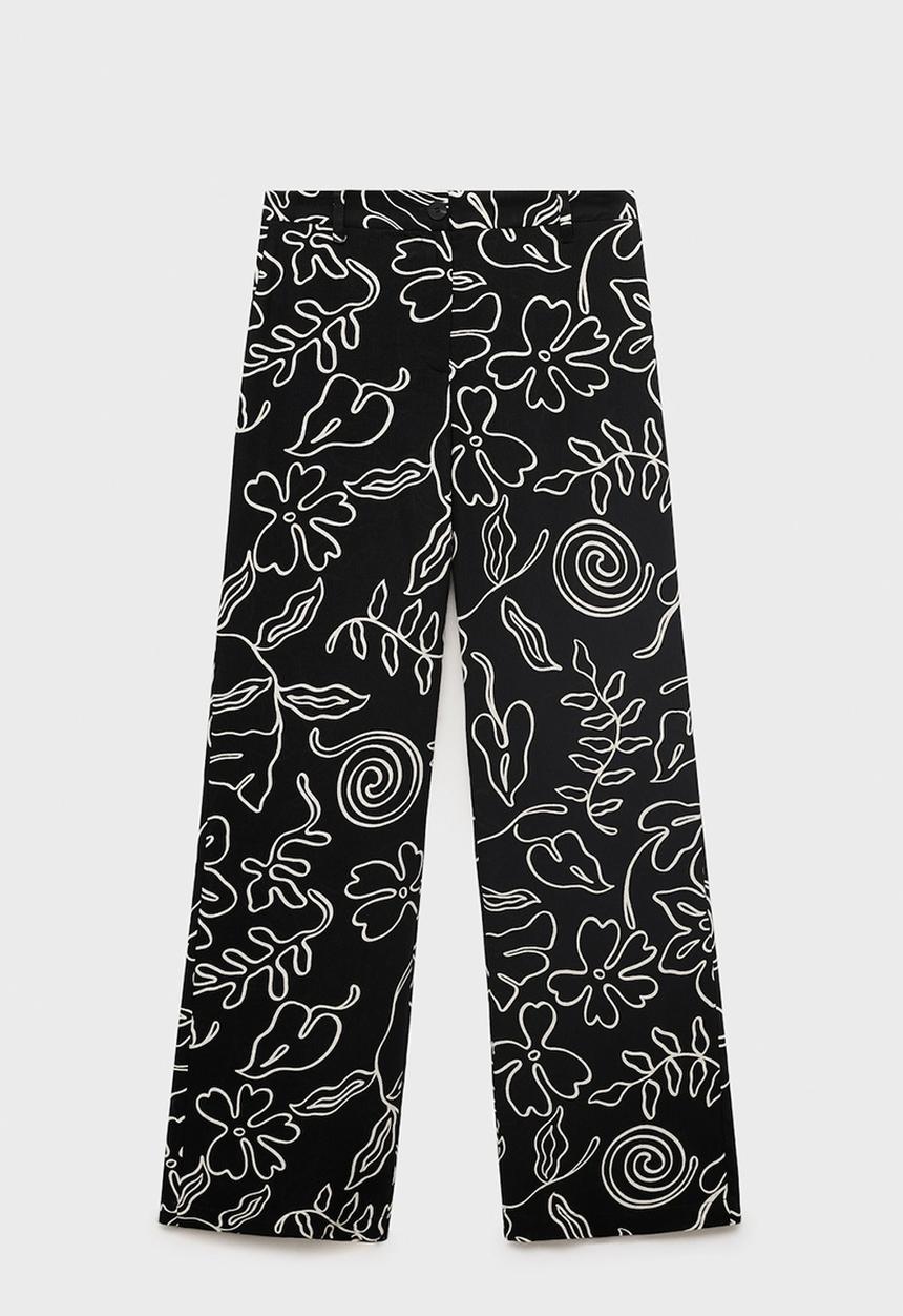 MANGO - Trousers Liza - Black