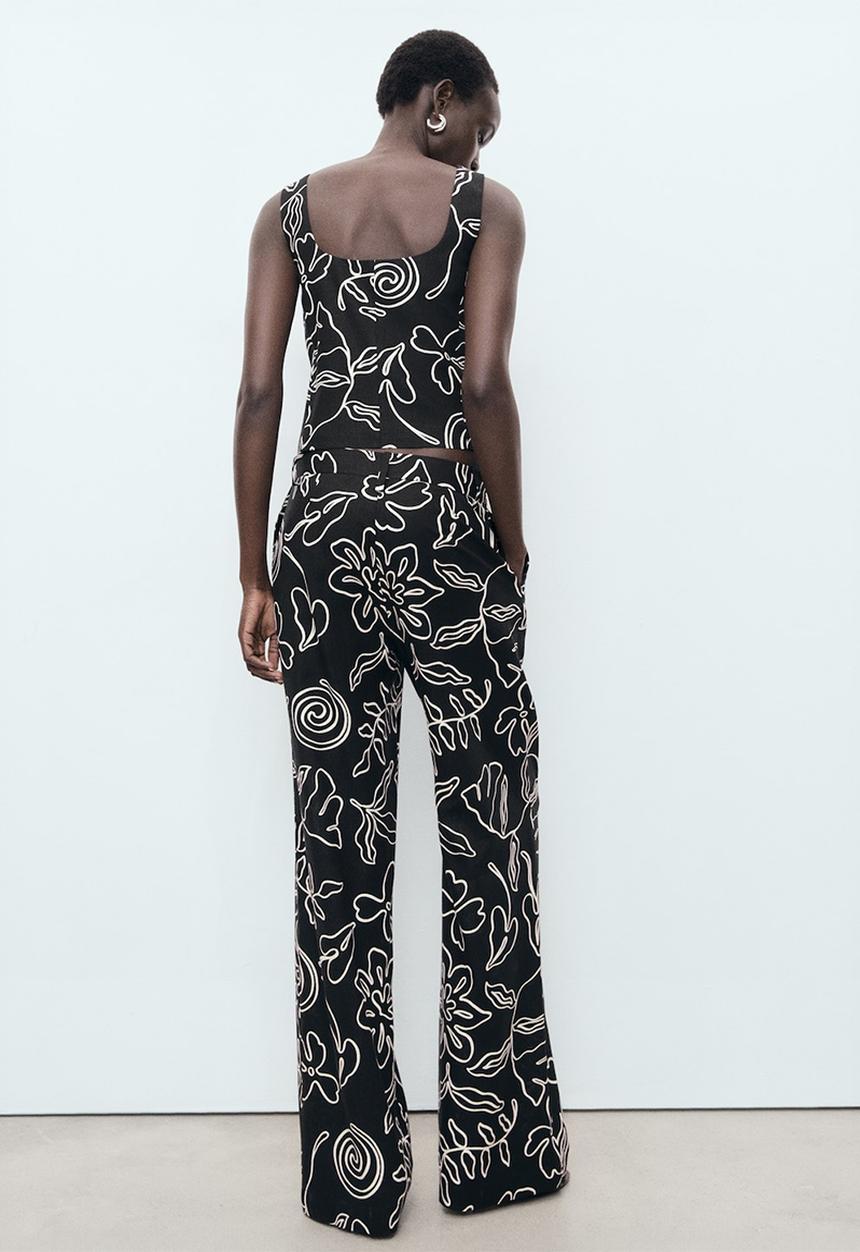 MANGO - Trousers Liza - Black