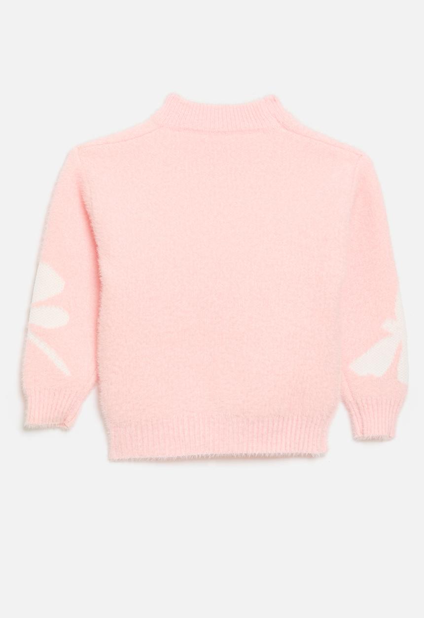Pop Candy - Crew neck jersey-pink & white