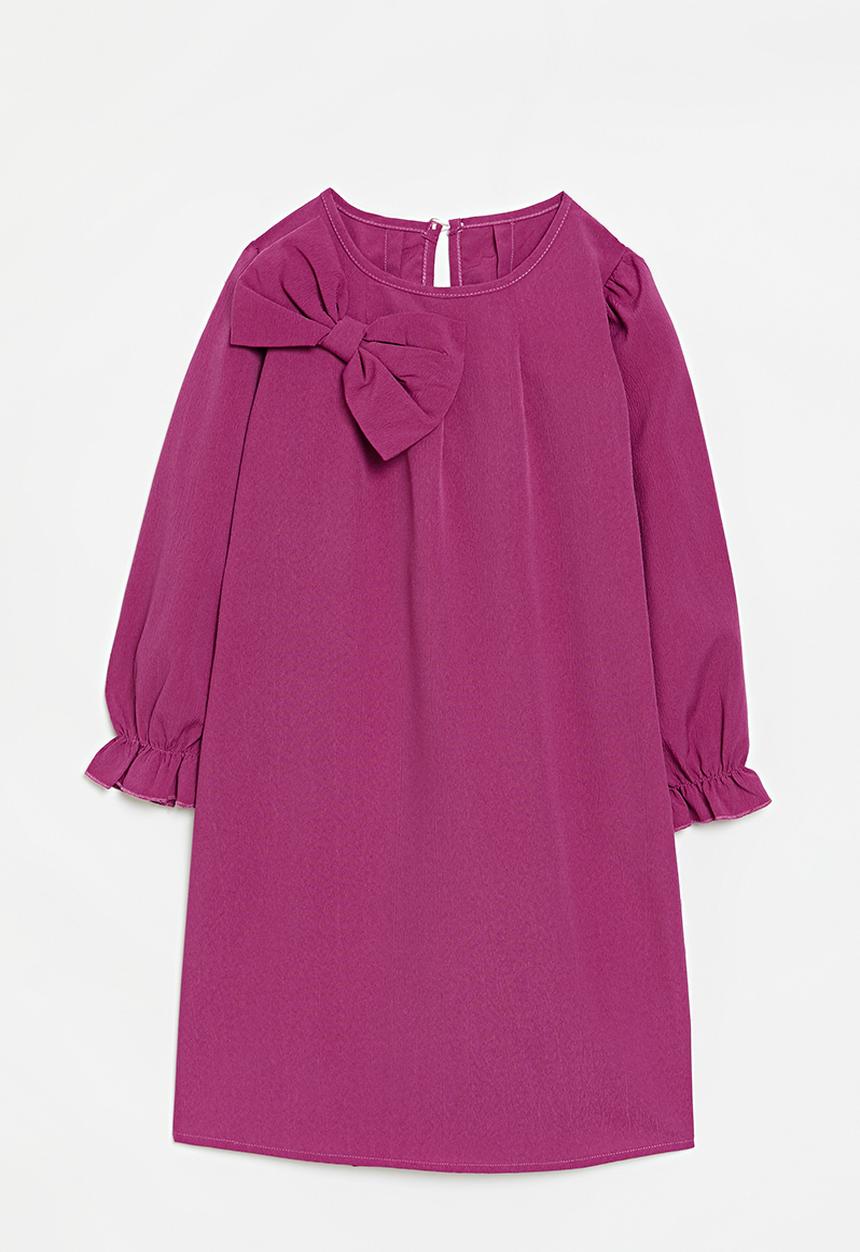 Pop Candy - Smock sleeve dress - cerise