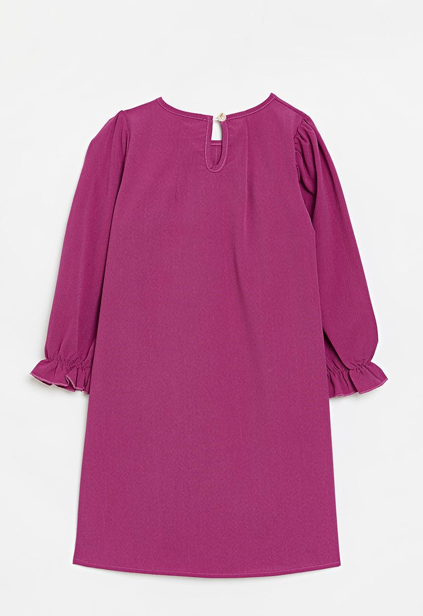 Pop Candy - Smock sleeve dress - cerise