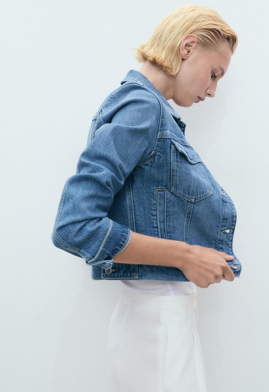 MANGO - Jacket Newvicky - Open Blue