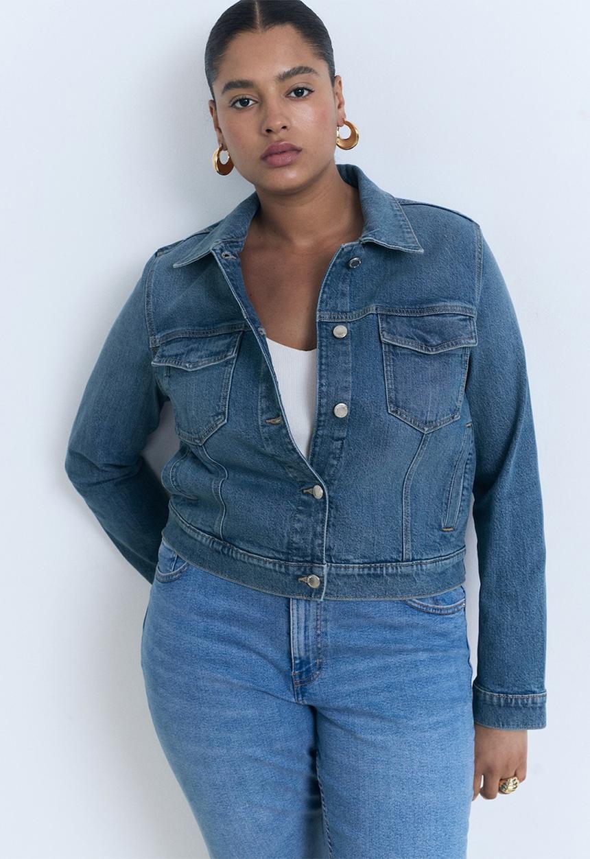 MANGO - Jacket Newvicky - Open Blue