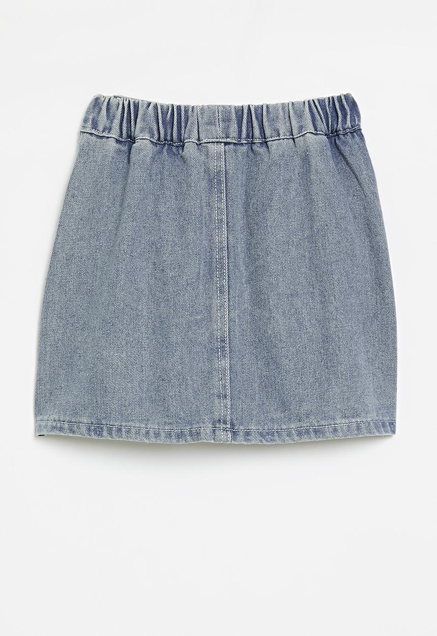 Pop Candy - Denim mini skirt - stonewash