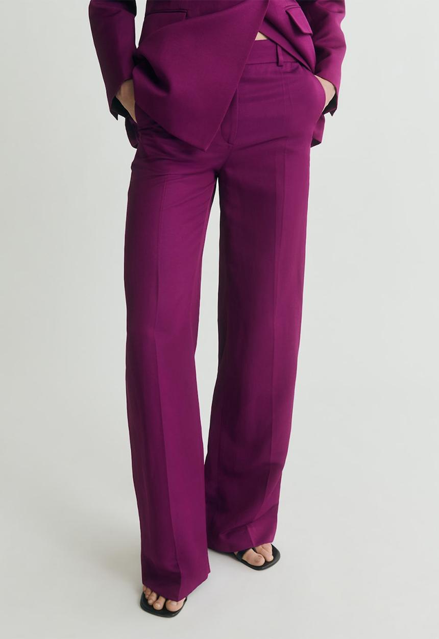 MANGO - Trousers Anna - Fuchsia