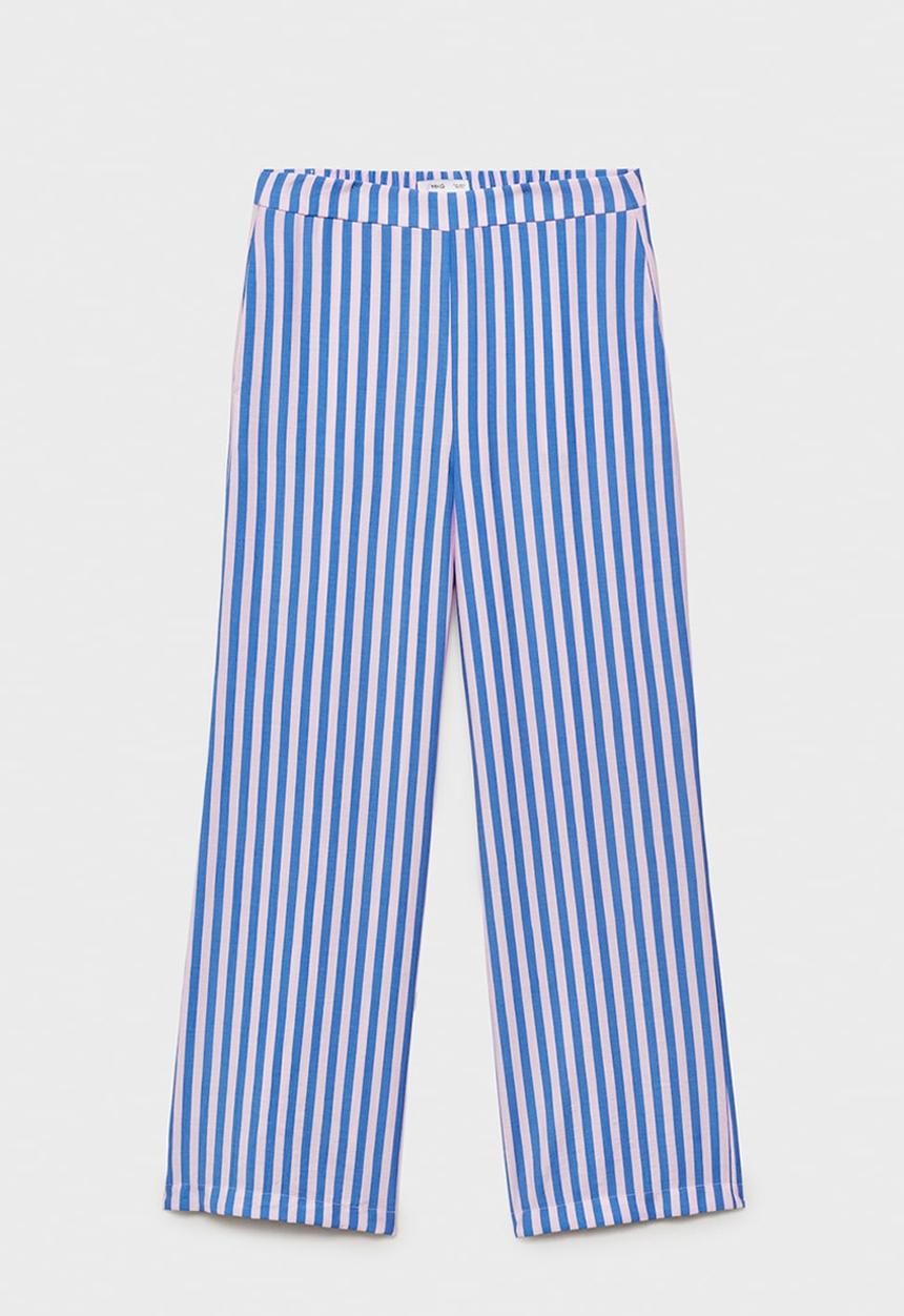 MANGO - Trousers Mykonos - Medium Blue