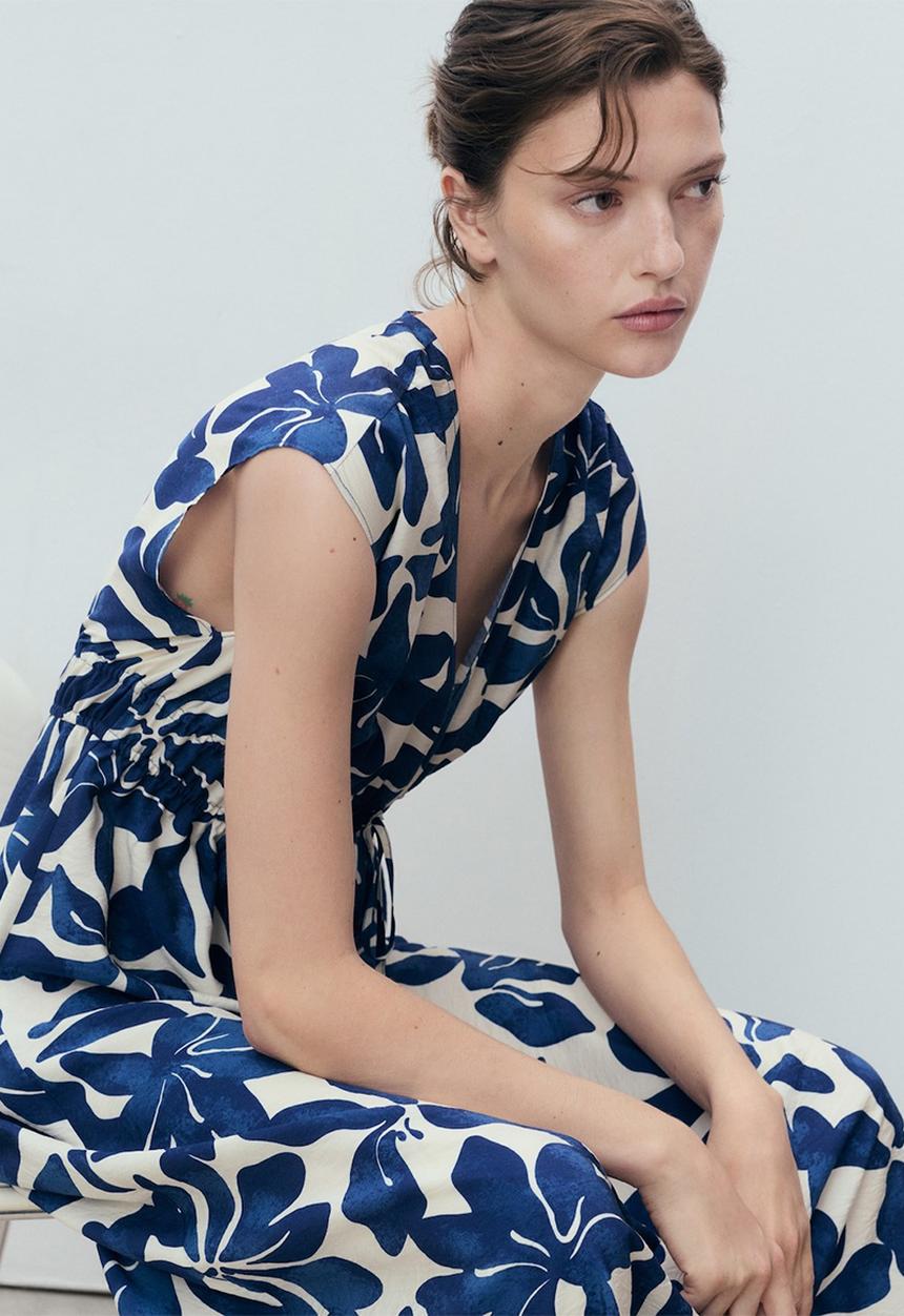 MANGO - Dress Jamie - Medium Blue
