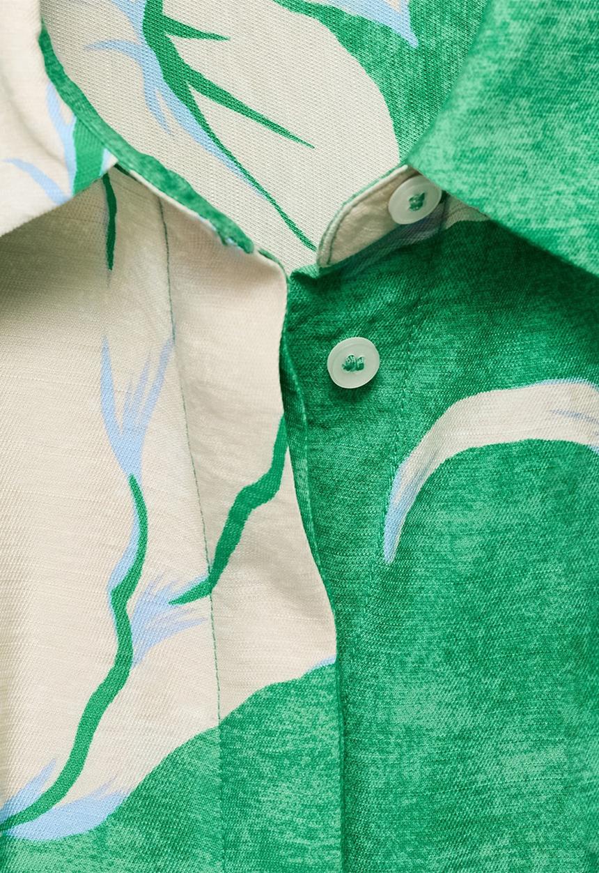 MANGO - Dress Flor - Green