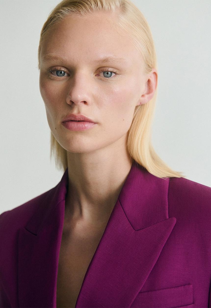 MANGO - Blazer Anna - Fuchsia
