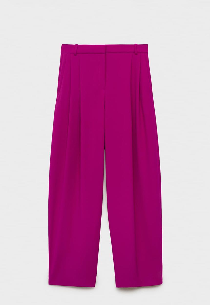MANGO - Trousers Grace - Bright Pink