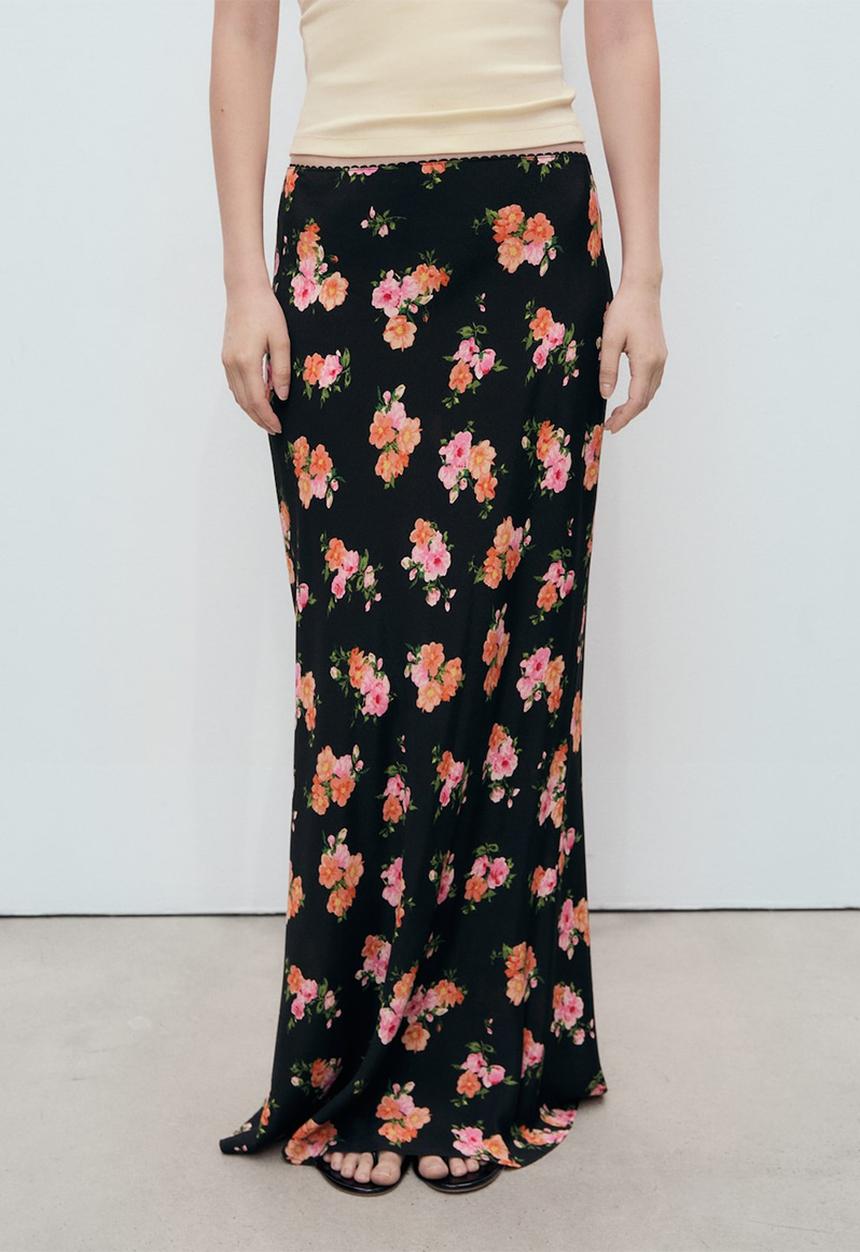 MANGO - Skirt Grec - Black