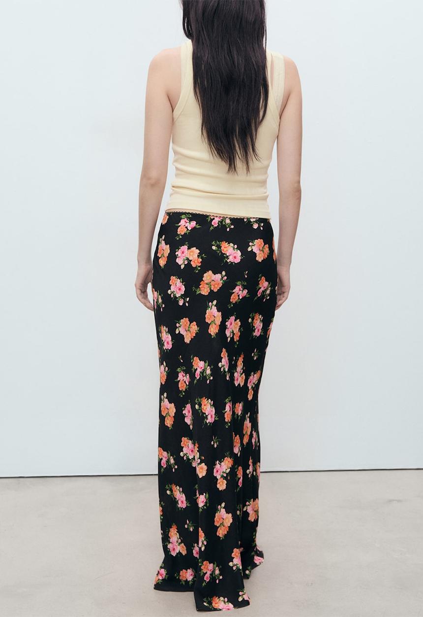 MANGO - Skirt Grec - Black