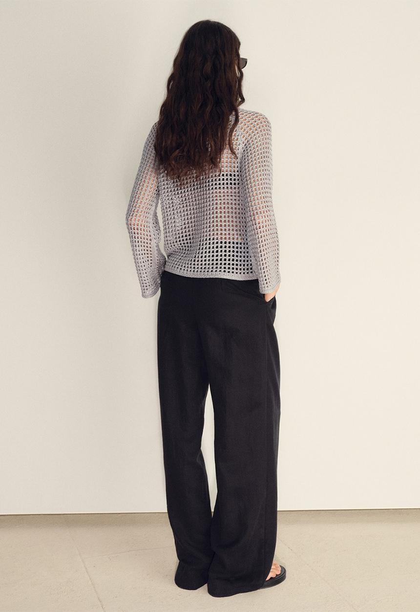 MANGO - Sweater Netto - Silver