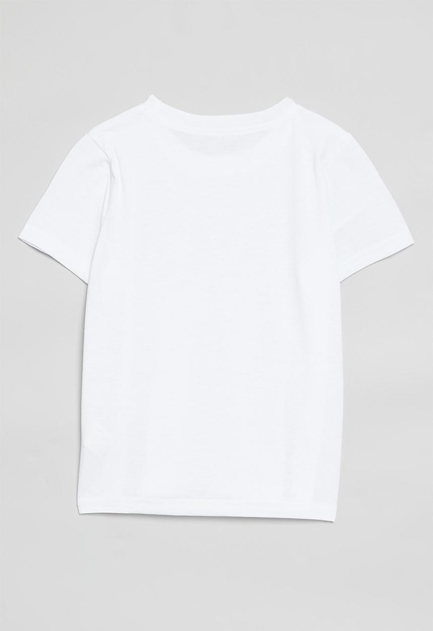 Pop Candy - Heart placement print tee - white/leopard print