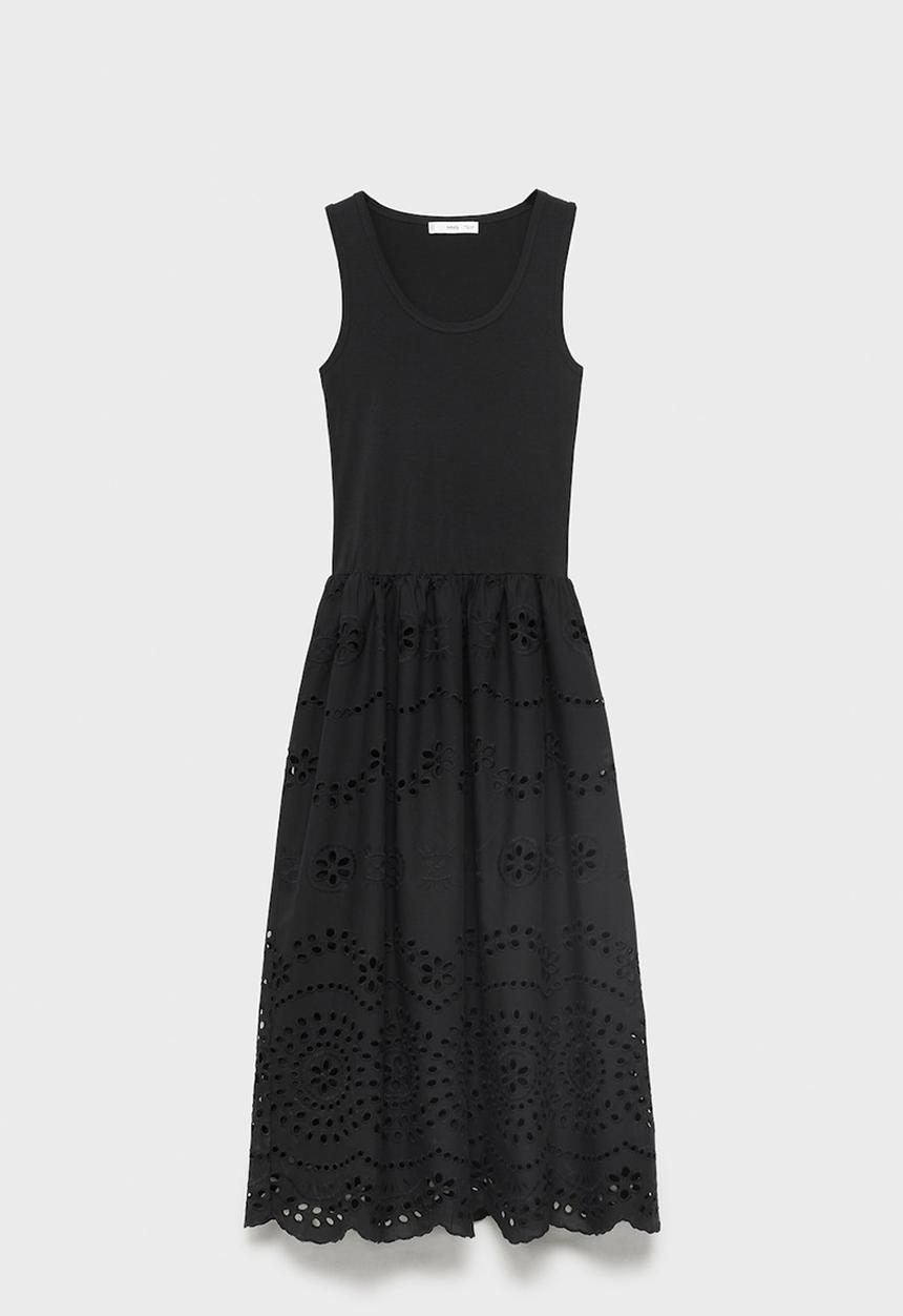 MANGO - Dress Toad - Black