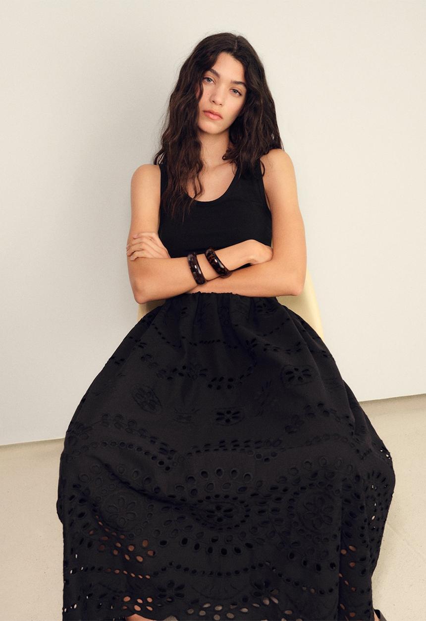 MANGO - Dress Toad - Black