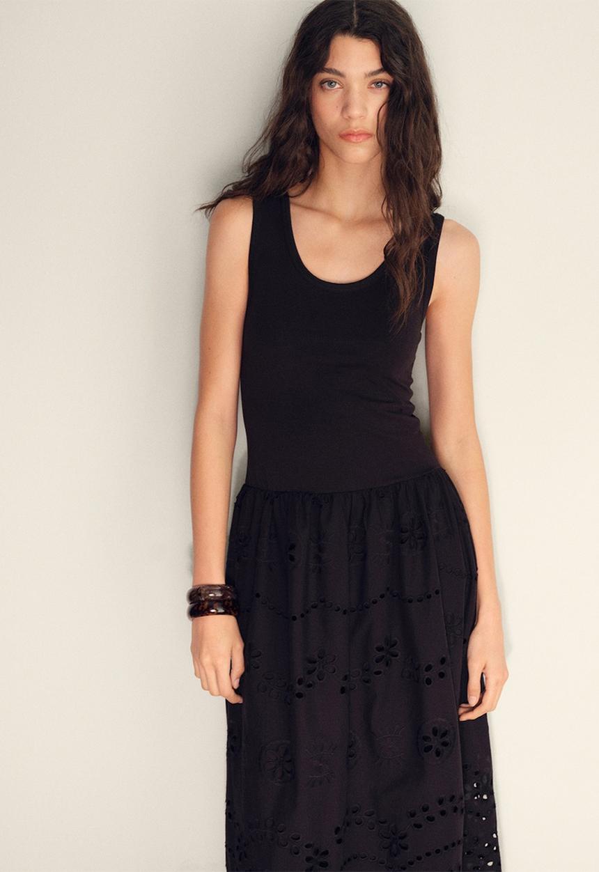 MANGO - Dress Toad - Black