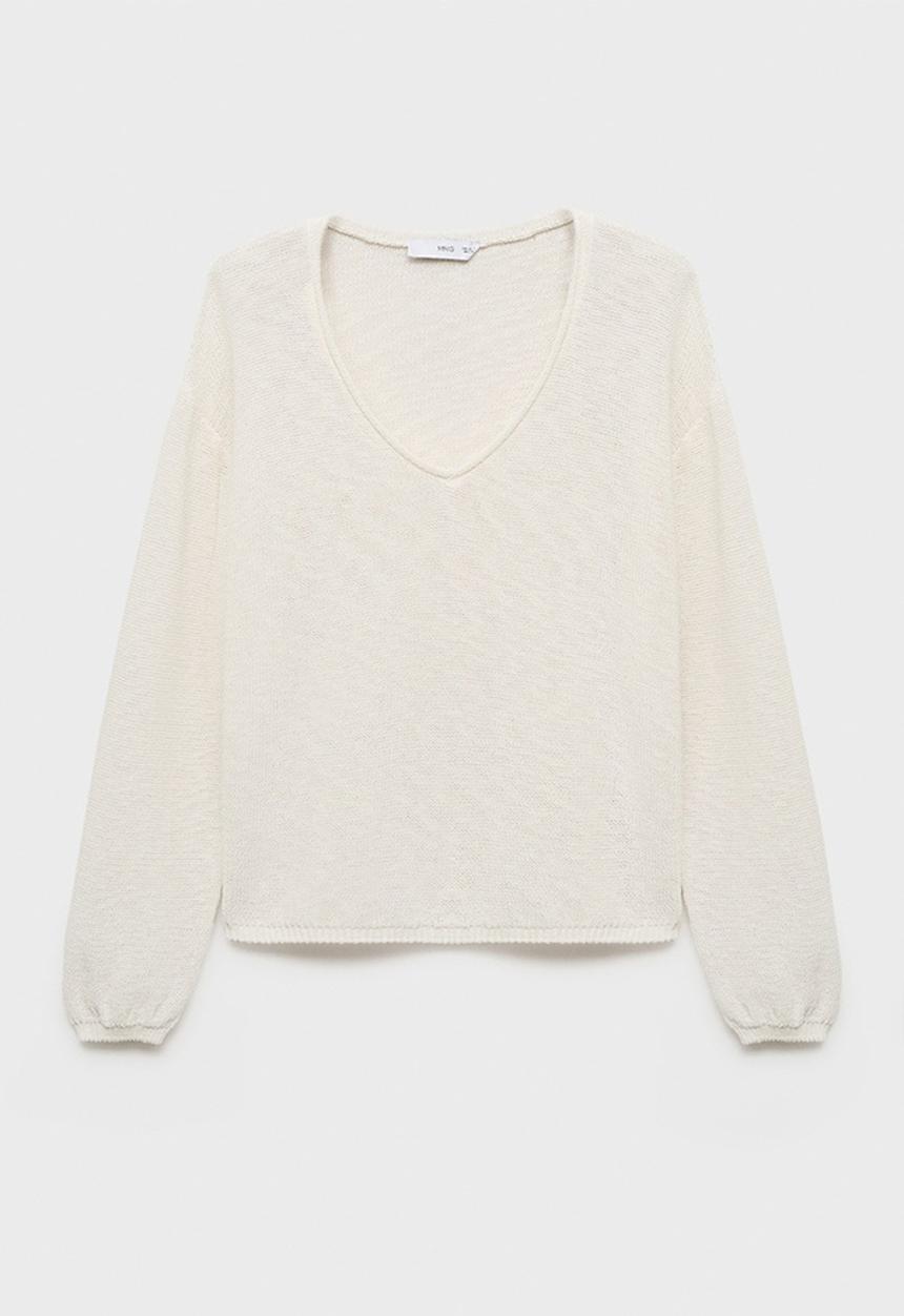 MANGO - Sweater Faro - White