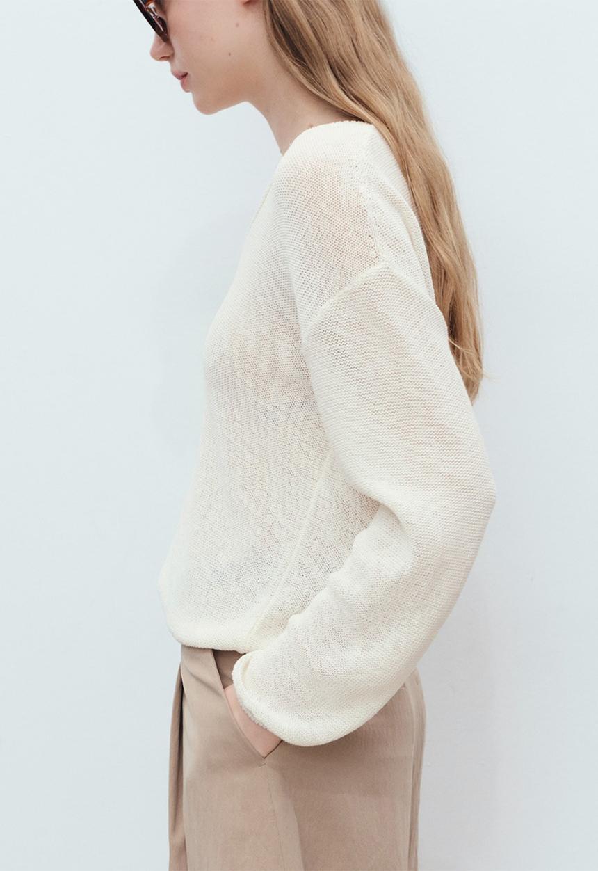 MANGO - Sweater Faro - White