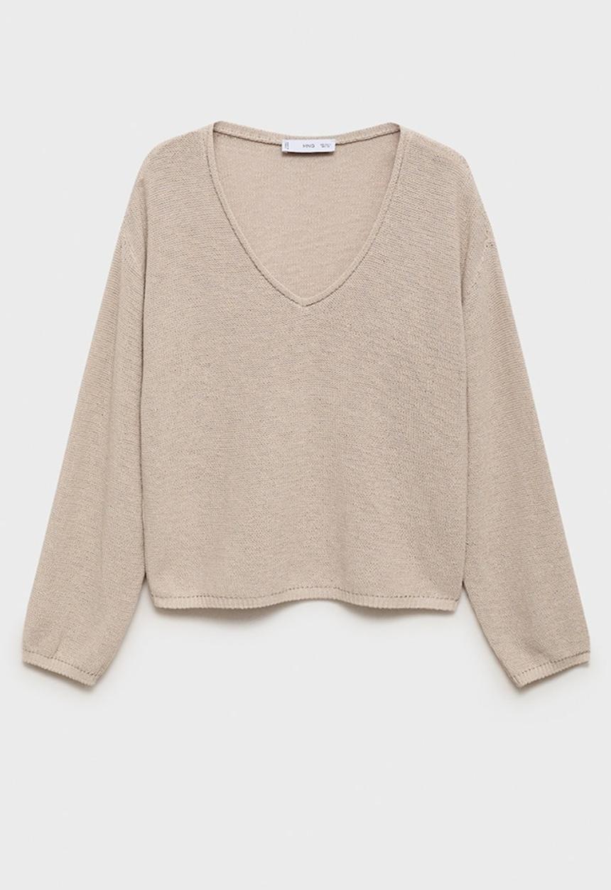 MANGO - Sweater Faro - Light Beige