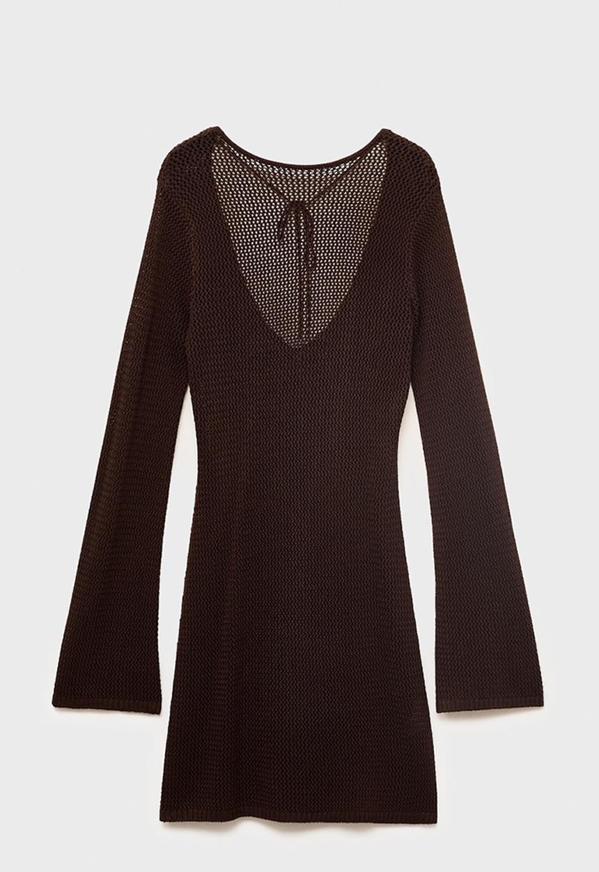 MANGO - Dress Cairo - Dark Brown