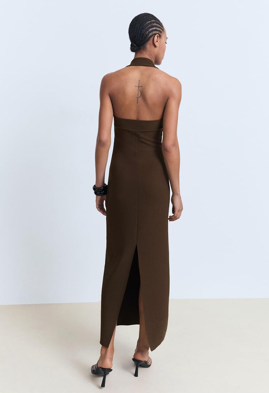 MANGO - Dress Brigitte - Brown