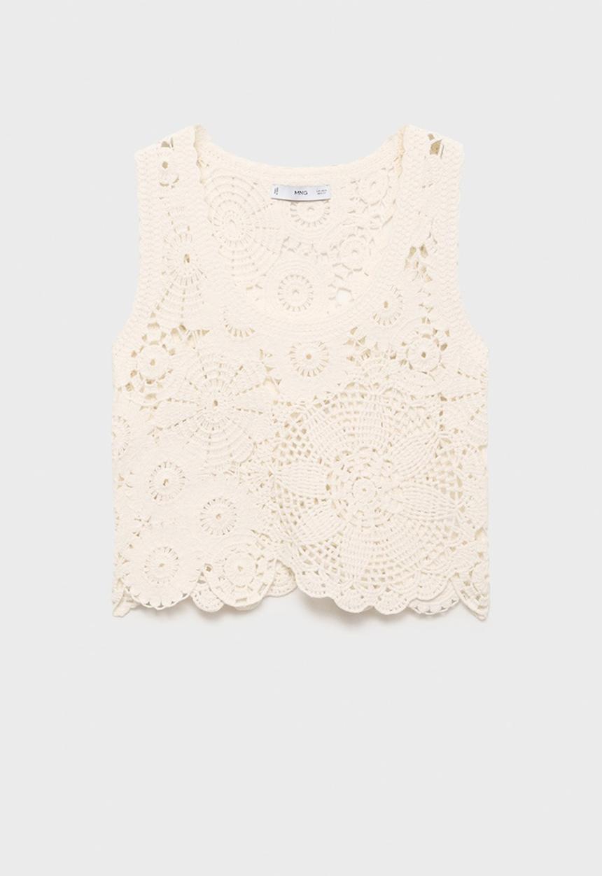 MANGO - Top Garden - Light Beige