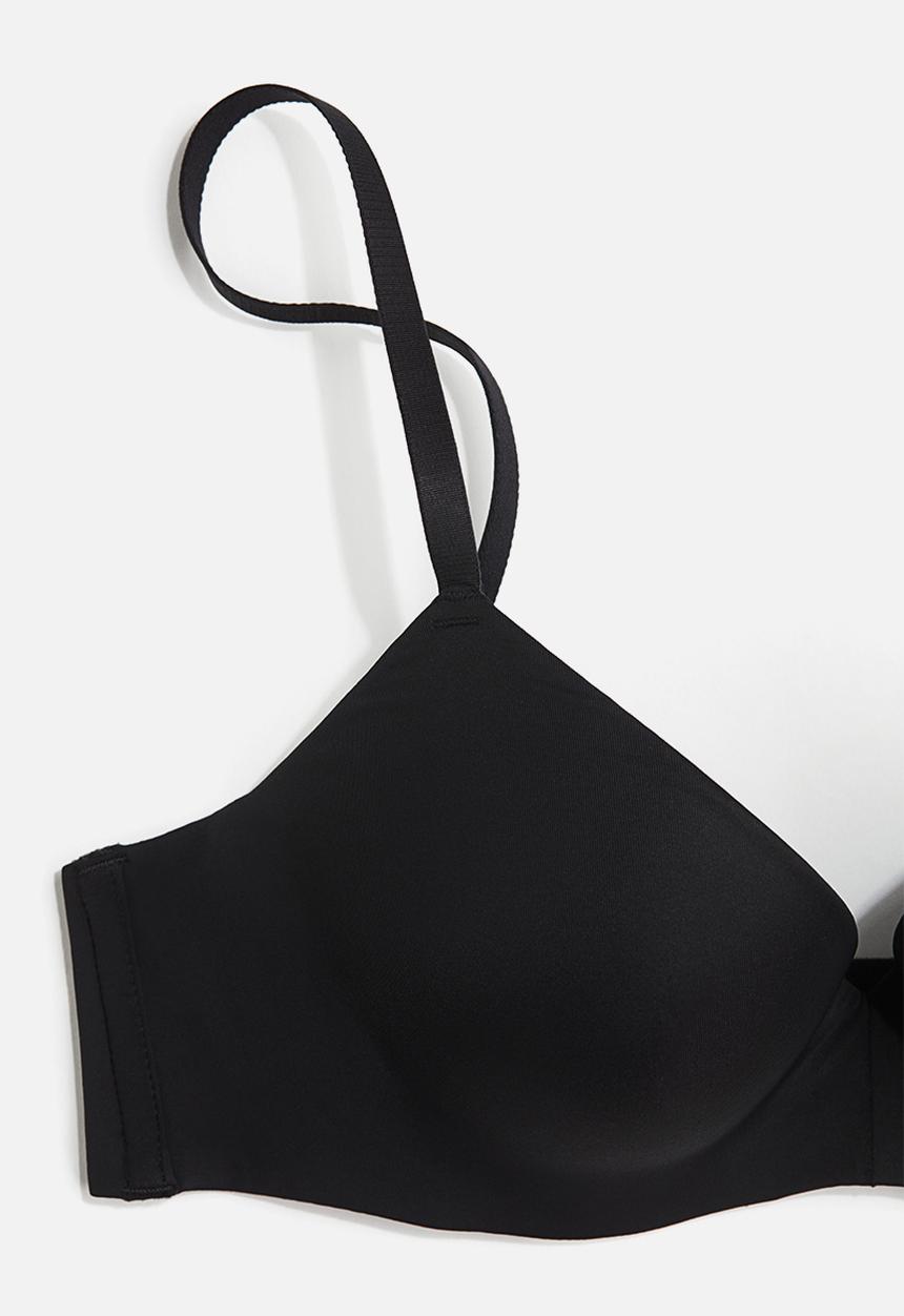 H&M - Microfibre push-up bra - black
