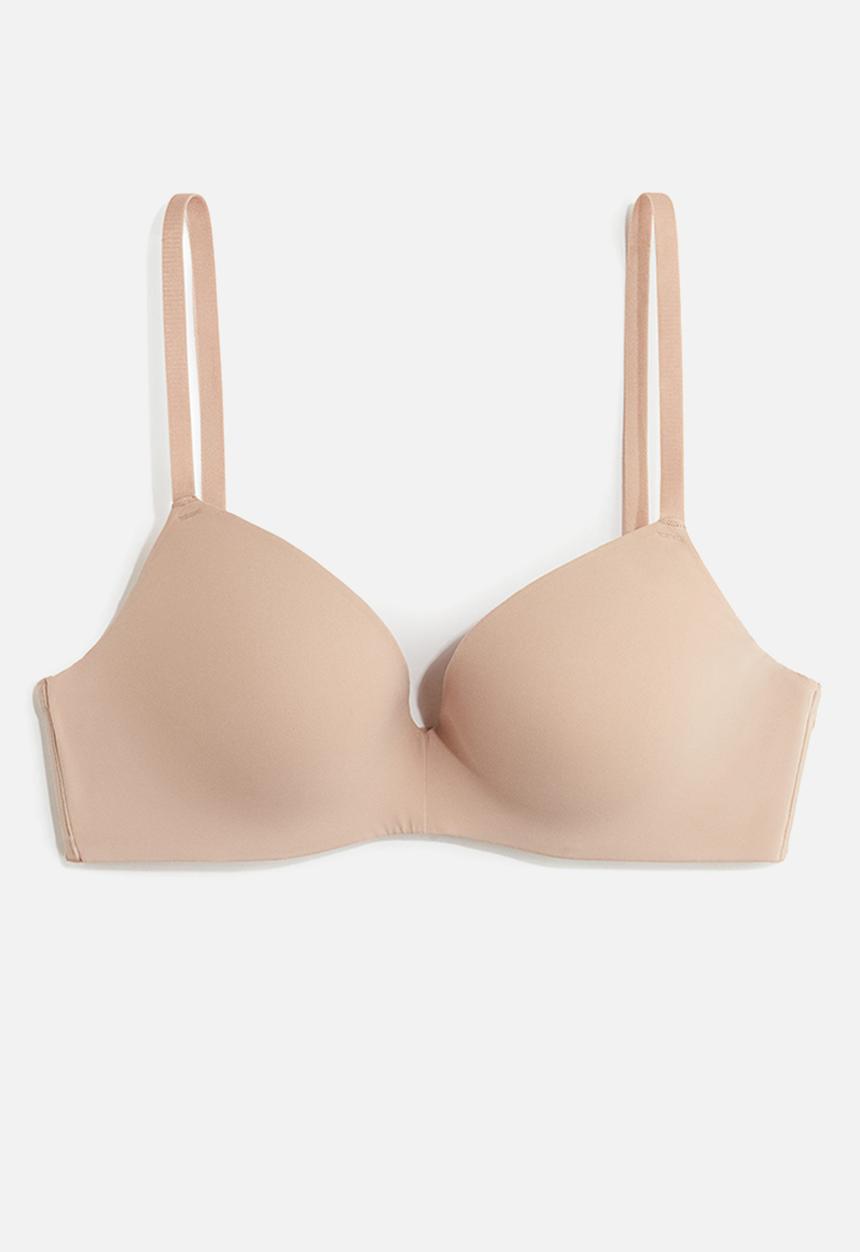 H&M - Microfibre push-up bra - beige