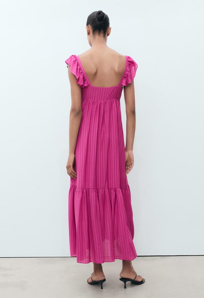 MANGO - Dress Ramona - Bright Pink