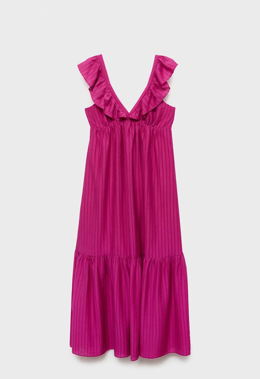 MANGO - Dress Ramona - Bright Pink