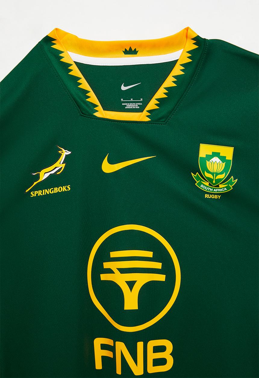 Nike - Springbok Men's Home 25/26 Fan Jersey -  Gorge Green/University Gold