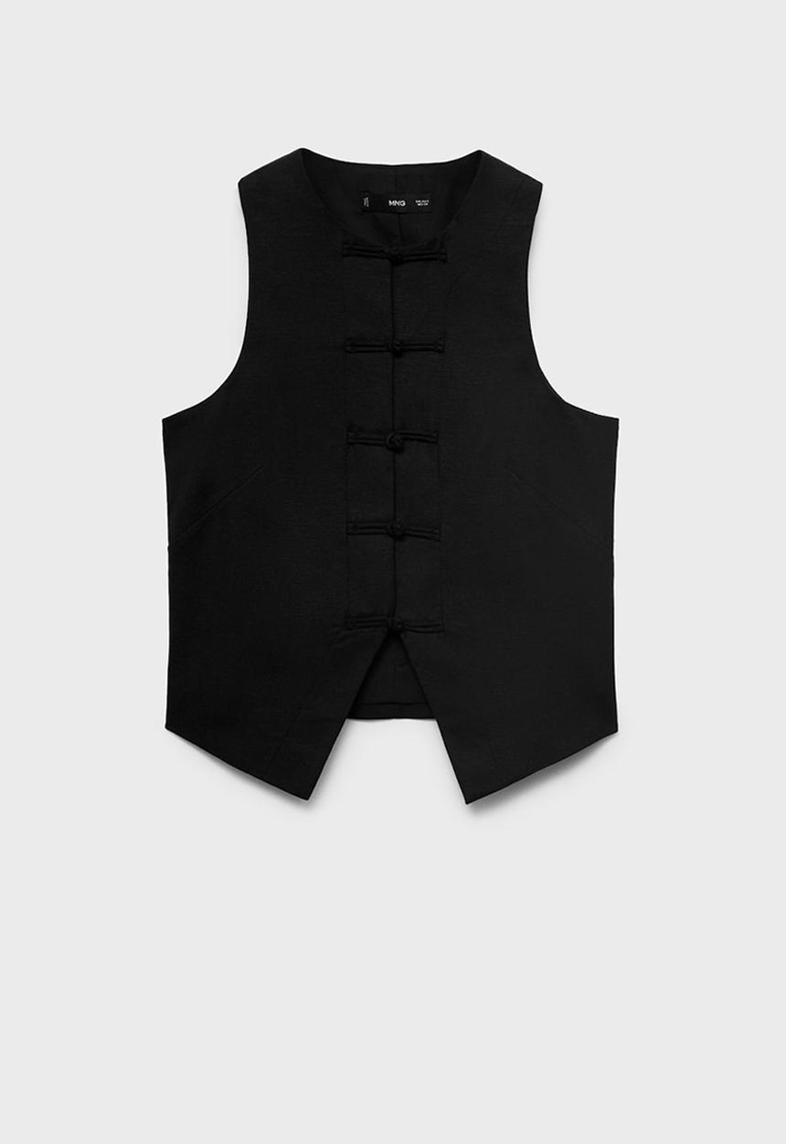 MANGO - Vest Laguna  -  Black