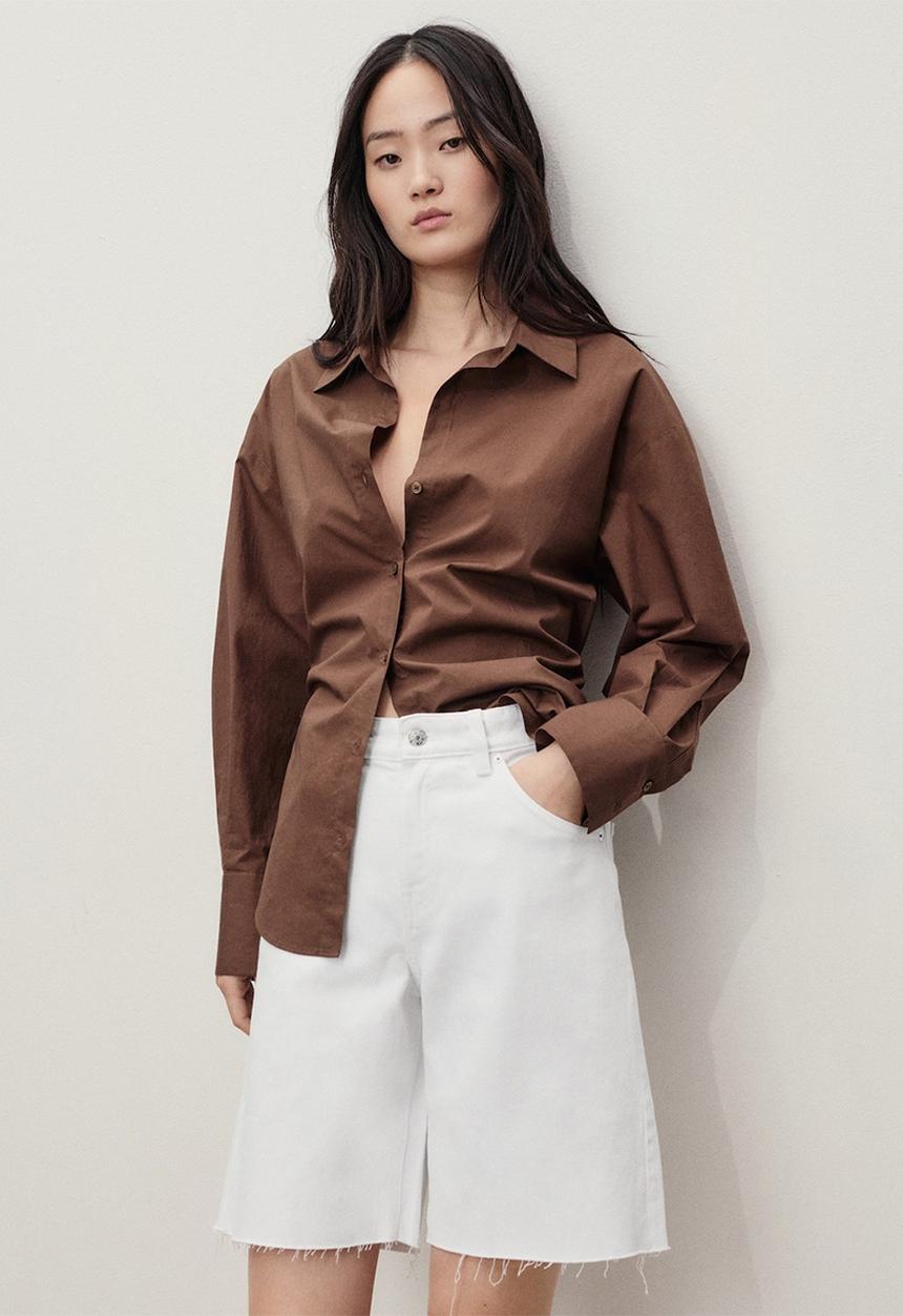 MANGO - Bermudas Anne - White