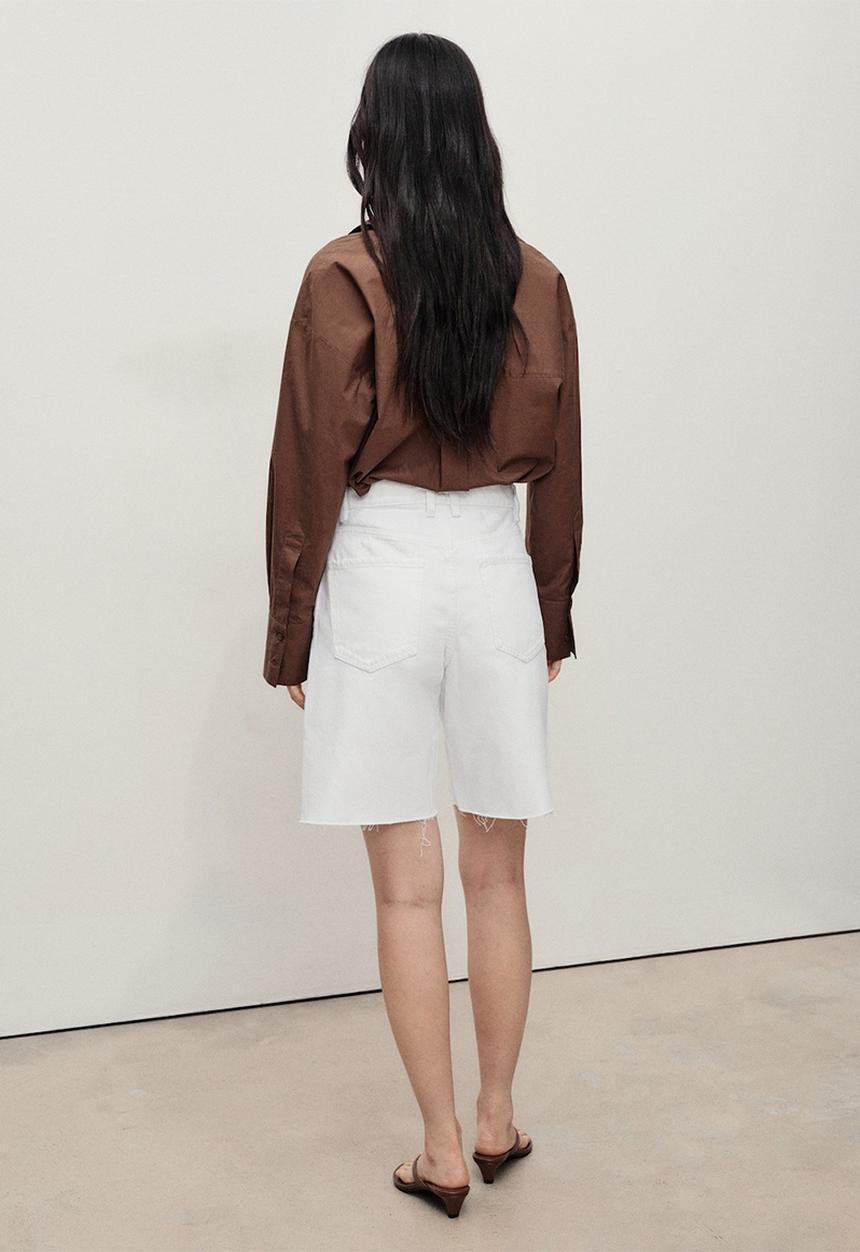 MANGO - Bermudas Anne - White
