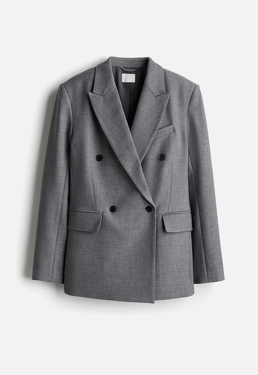 H&M - Waisted blazer - grey