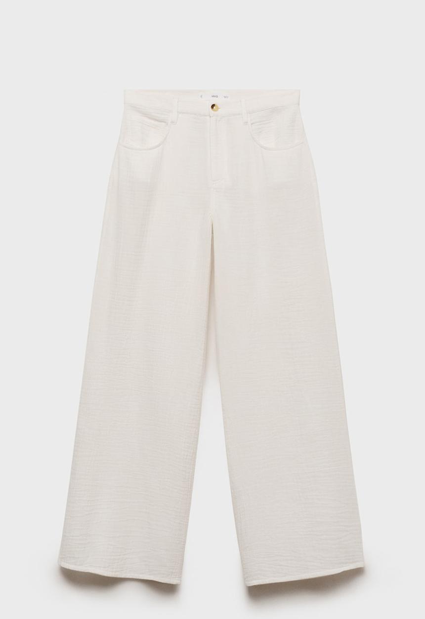 MANGO - Trousers Rodas - White