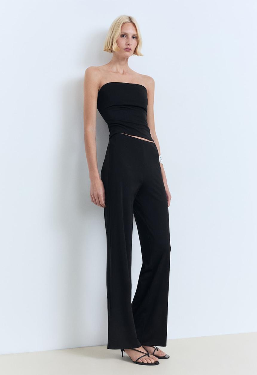 MANGO - Trousers Opalo - Black