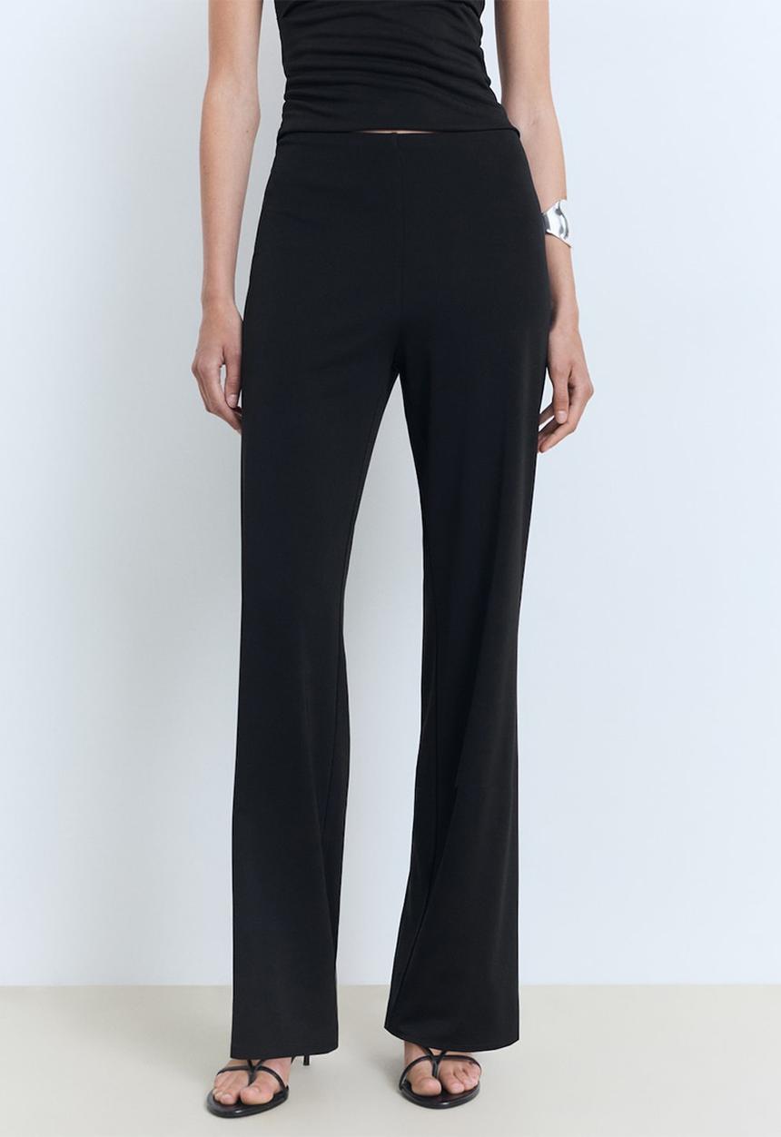 MANGO - Trousers Opalo - Black