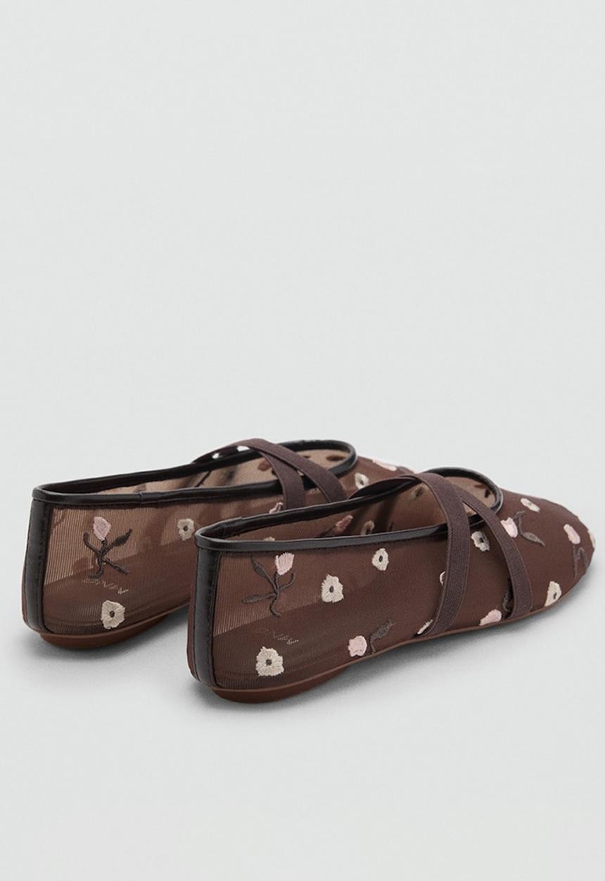 MANGO - Balta pump - brown
