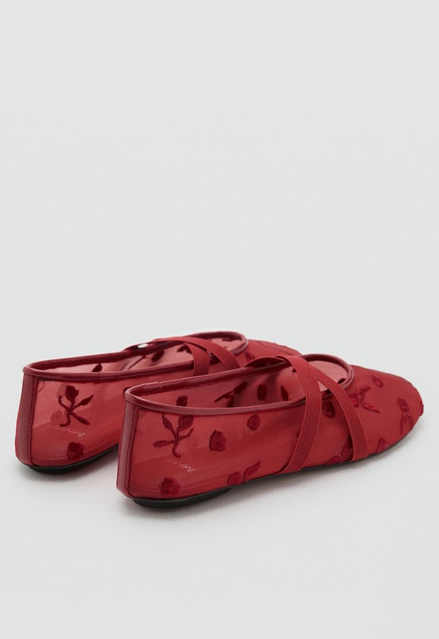 MANGO - Balta pump - red