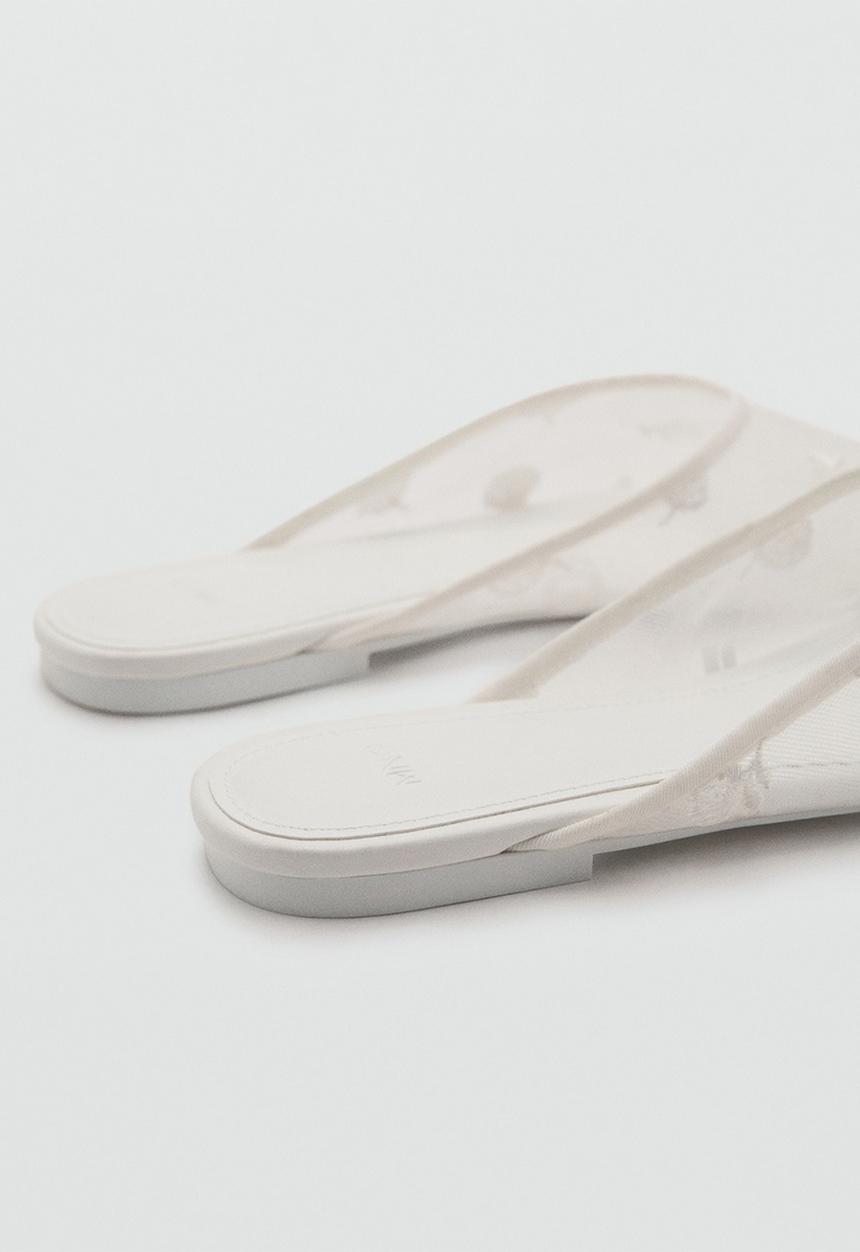 MANGO - Spa mule - white