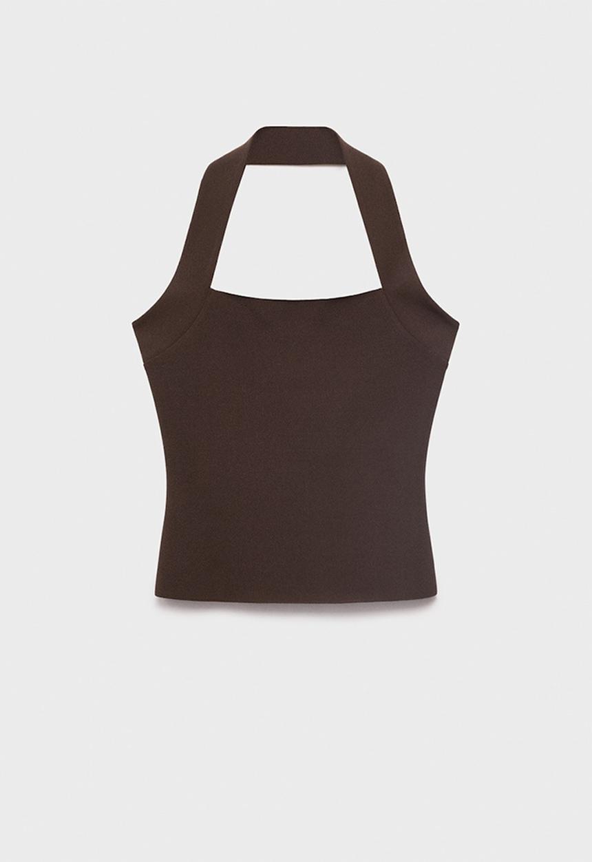 MANGO - Top Brigitte - Brown